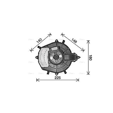 Electromotor, ventilatie interioara Suflanta de aer CITROEN BERLINGO/MINIVAN C4 PICASSO I PEUGEOT PARTNER ORIGIN/MINIVAN PARTNER TEPEE PARTNER/MINIVAN 1.6D-2.0D 10.06- AVA COOLING CN8316 AVA