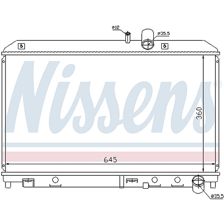 Radiator, racire motor Radiator motor  MAZDA RX-8 1.3 NISSENS NIS 62458