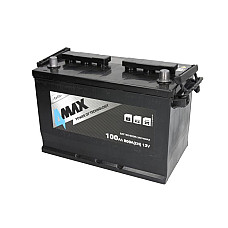 Acumulator Pornire Acumulator 4MAX 12V 100Ah/800A R+ borna standard 305x175x227 B01 - flansa de montare 10.5 mm pornire 4MAX BAT100/800R/JAP/4MAX