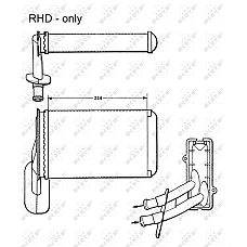 Schimbator caldura, incalzire habitaclu 1H2.819.031 O REZISTENTA DE INCALZIRE RHD VW Caddy II 10/95> NRF NRF 58623