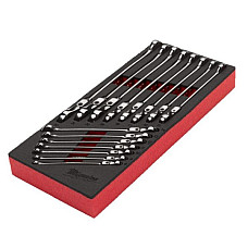 Unelte (inserturi) pentru carucioare Toolkit 15 pcs combination ratchet wrenches MILWAUKEE 4932479829