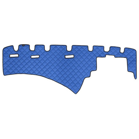 Covoras de bord albastru Piele matlasata EKO ECO-LEATHER Q  SCANIA LPGRS PGRT 03.04- F-CORE F-CORE FD07 BLUE