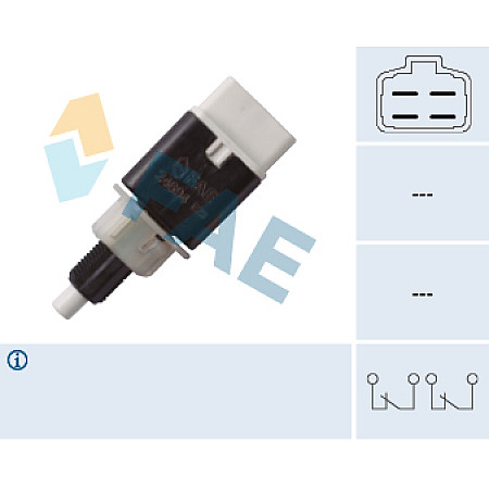 Comutator lumini frana Intrerupator Stop OPEL AGILA SUZUKI ALTO VII GRAND VITARA I IGNIS I JIMNY LIANA SPLASH SWIFT III 03.98- FAE FAE24694