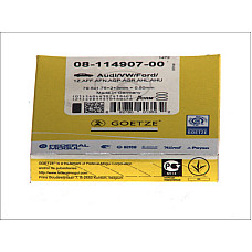 Set segmenti piston 80 +050 175 2 3 EN piston AUDI 80 B4 A2 A3 A4 B5 A4 B6 A4 B7 A6 C4 A6 C5 CABRIOLET B3 FORD GALAXY I GALAXY MK I 1.4D-1.9DH 08.91- VW GOETZE 08-114907-00