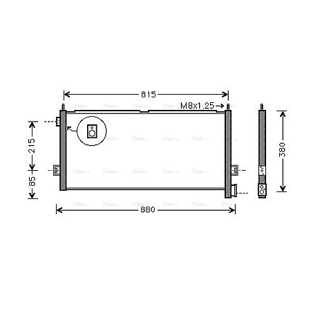 Condensator, climatizare Condensator A/C 730x330x21 VOLVO FH FH II FH12 FH16 08.93- HIGHWAY 40057007HW