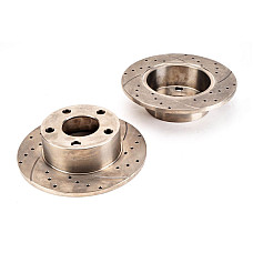 Disc frana de performanta SPEEDMAX scuturi frana SET forate crestate 2 buc Audi 100 A6 Skoda Superb VW PASSAT 3B3 3B5 3B6 [245X63 9x10] Lita 5201 01 0310PTUO