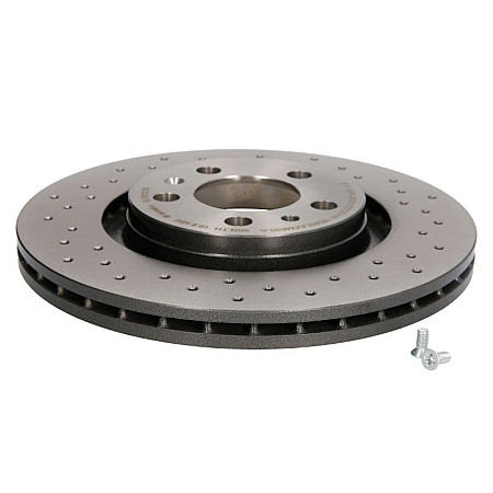 Disc frana Brake disc BREMBO Xtra 1pcs Drilled front  L/R outer diameter 280 mm thickness 22 mm AUDI A3 SEAT LEON TOLEDO II SKODA OCTAVIA I OCTAVIA I/KOMBI VW BORA 1.4-2.8 09.96-12.13 BREMBO 09.7012.1X
