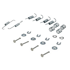 Set accesorii, saboti frana parcare Set de montaj pantofi de frana AKEBONO MITSUBISHI ECLIPSE II GALANT VII GALANT VIII LANCER VII OUTLANDER I PAJERO PININ I SPACE SPACE RUNNER 1.3-2.7D 11.92-12.13 QUICK BRAKE QB105-0788