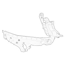 Centura/Grinda/Intarirea centurii Headlight reflector mounting header panel R lower part plastic AUDI A4 B8 11.07-10.11 OE VW 8K0 805 608C