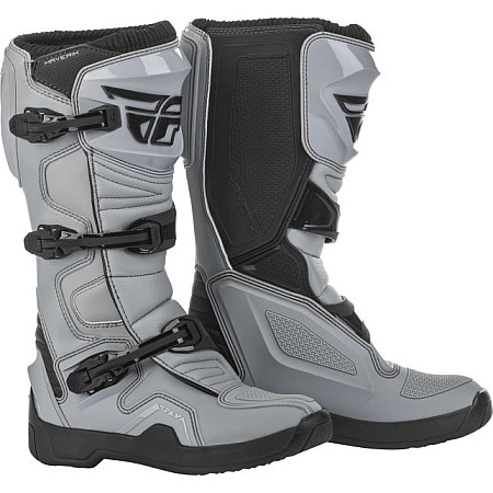 Cizme off-road Leather boots cross/enduro MAVERIK FLY RACING colour neagra/grey size 8 FLY FLY 364-68008