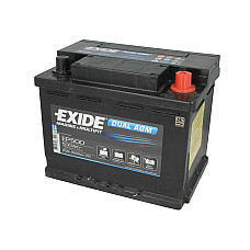 Baterie de alimentare Acumulator EXIDE 12V 60Ah/680A DUAL AGM MARINE/RV R+ borna standard 242x175x190 B13 agm/aditional - auxiliar/pornire/utilizare multipla EXIDE EP500