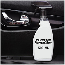 Solutie intretinere, revitalizare si curatare elemente din plastic, 500ml, cu pulverizator si aplicator