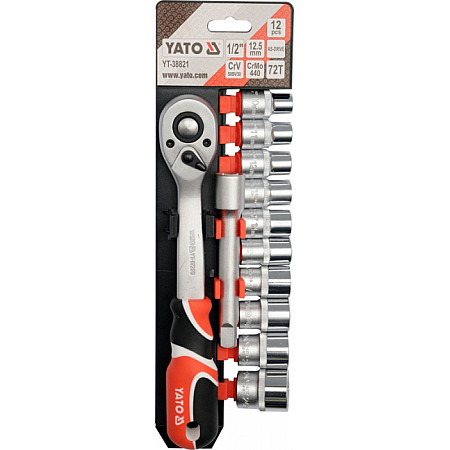 Trusa Tubulare 12 Piese, 1/2" YATO YT-38821