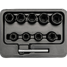 Trusa Tubulare Cr-V 10Buc, 3/8" YATO YT-0603