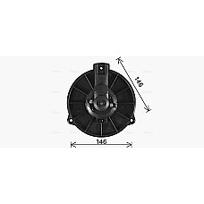 Ventilator, habitaclu Air blower VOLVO S40 I V40 1.6-2.0 07.95-12.04 AVA COOLING VO8306 AVA