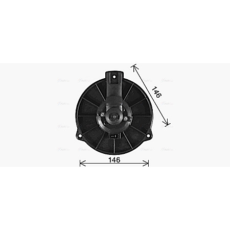 Ventilator, habitaclu Air blower VOLVO S40 I V40 1.6-2.0 07.95-12.04 AVA COOLING VO8306 AVA