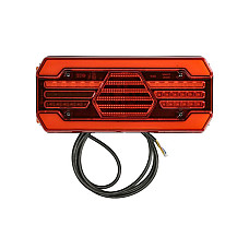 Stop spate Rear lamp L LED 12/24V with indicator with fog light reversing light with stop light parking light with plate lighting reflector side clearance dynamic indicator cable length: 02m WAS 2018 DD L W252DD