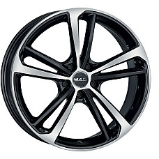 Janta aliaj PKW Verificati kit-ul de montare al jantei 8x19 5x112 CH 76 ET: 42 Janta aluminiu  MERCEDES A V177 A W176 A W177 B SPORTS TOURER W245 08.73- MAK Nurburg Oglinda neagra MAK F8090NBBM42VK