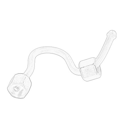 Conducta de inalta presiune, inst. de injectie High pressure hose for injection system rail/injector 1/3 CITROEN C4 GRAND PICASSO II C4 II C4 PICASSO II C4 SPACETOURER C5 III DS4 DS5 GRAND C4 SPACETOURER 2.0D/2.0DH 04.09- OE PEUGEOT 9840293680