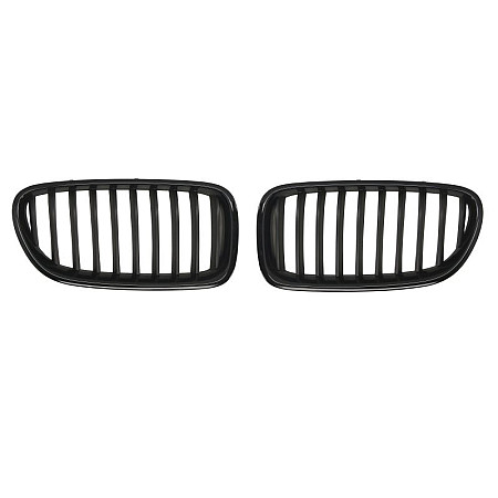 Grila radiator Arcul de gaz grilaj frontal Set 2 bucati negru/negru lucios  BMW 5 F10 5 F11 1.6-4.4 11.09-02.17 12.09-02.17 BLIC 6502-07-0067994KP