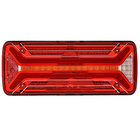 Stop spate Rear lamp L ECOLED II LED 10/30V with indicator with fog light reversing light with stop light parking light triangular reflector dynamic indicator connector: ASS2 7PIN ASPOCK A25-4121-001