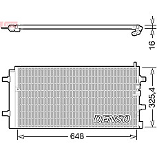 Condensator, climatizare A/C condenser with dryer AUDI A6 C5 ALLROAD C5 1.9D/2.5D 04.97-08.05 DENSO DCN02002