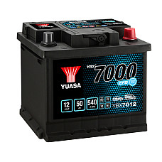 Acumulator Pornire Battery YUASA 12V 50Ah/540A START&amp;STOP EFB YBX7000 EFB Start Stop Plus R+ standard terminal 207x175x190 B13 efb/starting YUASA YBX7012