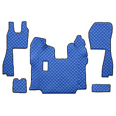 Covor compartiment picioare F-CORE pe intregul etaj cantitate in set 5 szt. material - piele matlasata eko culoare - albastru pentru transmisie manuala scaune standard - nu RECARO  SCANIA LPGRS 01.10- F-CORE F-CORE FL05 BLUE