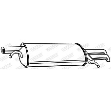 Toba esapament finala Toba finala esapament SKODA SUPERB I VW PASSAT B5 PASSAT B5.5 1.8/2.8 08.96-03.08 WALKER WALK22079