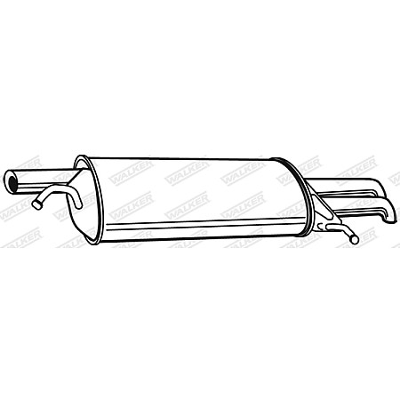 Toba esapament finala Toba finala esapament SKODA SUPERB I VW PASSAT B5 PASSAT B5.5 1.8/2.8 08.96-03.08 WALKER WALK22079