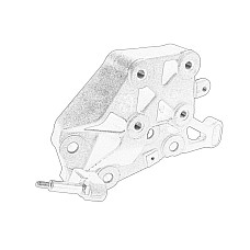 Suport, prindere cutie de vit.mecanica Transmission bracket R CITROEN JUMPER FIAT DUCATO PEUGEOT BOXER 2.0D/2.2D/2.3D 04.06- OE PEUGEOT 1627702580