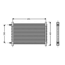 Condensator, climatizare Condensator A/C 667x406x35 VOLVO F10 F16 F7 FL10 FL12 08.77-09.98 HIGHWAY 40057011HW