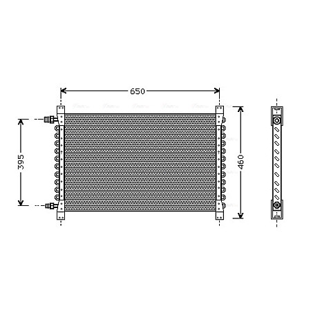 Condensator, climatizare Condensator A/C 667x406x35 VOLVO F10 F16 F7 FL10 FL12 08.77-09.98 HIGHWAY 40057011HW
