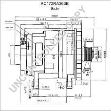 Alternator 28V 140A CUMMINS PRESTOLITE ELECTRIC PE AC172RA363B
