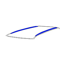 Set montare, portbagaj pavilion Roof rack stands 186115 4 pcs integrated railings/railings chassis type: SUV PORSCHE CAYENNE 2.9-4.0H 05.17- THULE THU 186115
