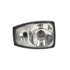 Far Headlamp R H4/PY21W/W5W manual insert colour: chromium-plated indicator colour: transparent JCB 400 5 500 FASTRAC TM WESEM RGV1.49010.01