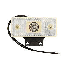 Lampa gabarit lampa de pozitie SW dreptunghiular alb cu o balama WAS 88Z W17