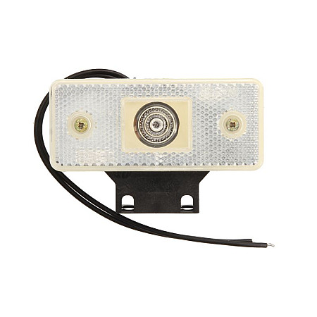 Lampa gabarit lampa de pozitie SW dreptunghiular alb cu o balama WAS 88Z W17