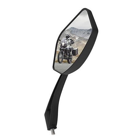 Sistem oglinzi Mirror rightx125mm direction: right-sided colour: neagra road approval: yes fitting in handlebars OXFORD OX153
