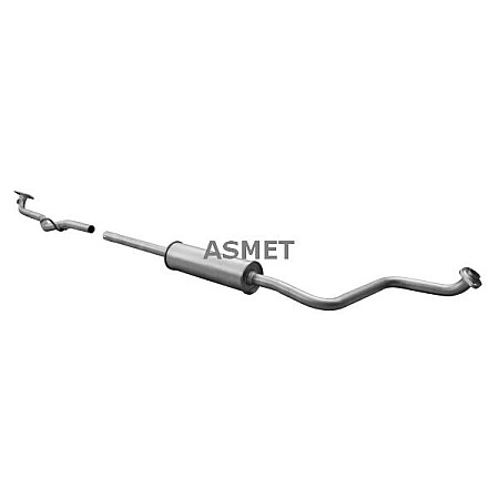 Toba esapamet intermediara Sistem de evacuare a amortizorului TOYOTA YARIS 1.3 04.02-09.05 ASMET ASM20.040