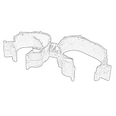 Ureche sustinere, aer umplere Rubber hose clamp IVECO OE IVECO 504146738