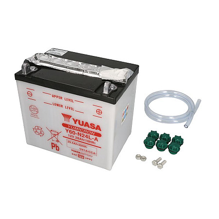 Acumulator Pornire yuasa Acumulator 12V 28Ah 300A dimensiunea socul de curent 186x126x178 cantitate de electrolit 1.7 poli + / aerisire P / L YUASA Y60-N24L-A YUASA