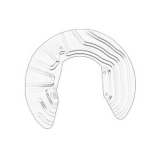 Protectie stropire,disc frana Capacul discului de frana BMW OE BMW 34 10 6 787 514