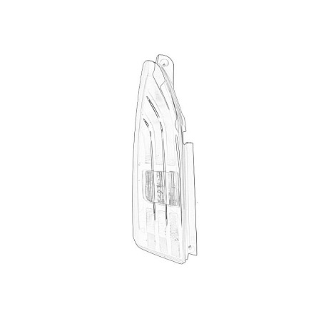 Stop spate Rear lamp L flap with bulbs  PEUGEOT PARTNER III RIFTER 03.18- OE PEUGEOT 9819427380