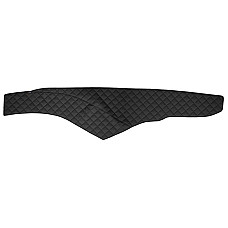 Material pentru plansa de bord Covoras de bord cabina lata 250 cm negru Piele matlasata EKO ECO-LEATHER Q MERCEDES ACTROS MP4 / MP5 07.11- F-CORE F-CORE FD04 BLACK