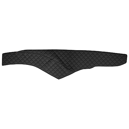 Material pentru plansa de bord Covoras de bord cabina lata 250 cm negru Piele matlasata EKO ECO-LEATHER Q MERCEDES ACTROS MP4 / MP5 07.11- F-CORE F-CORE FD04 BLACK