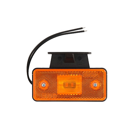 Lampa gabarit WS lampa de pozitie dreptunghiular cu LED-uri portocaliu cu corpul si balama 24V WAS 101KZ W17D