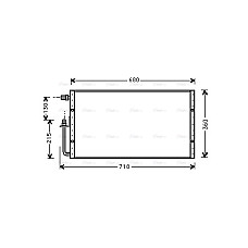 Condensator, climatizare Condensator A/C 610x360x16 SETRA 400 10.01- HIGHWAY 40033014HW