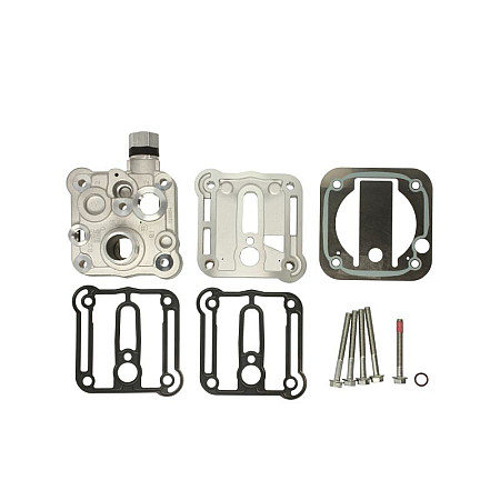 Chiulasa chiuloasa compresor aer potriveste LP3997 complet model nou montaj cu 5 suruburi MAN KNORR K 105789K50
