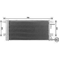 Condensator, climatizare A/C condenser with dryer  AUDI A4 ALLROAD B9 A4 B9 A5 A6 ALLROAD C8 A6 C8 A7 2.0-4.0H 05.15- AVA COOLING AI5439D AVA